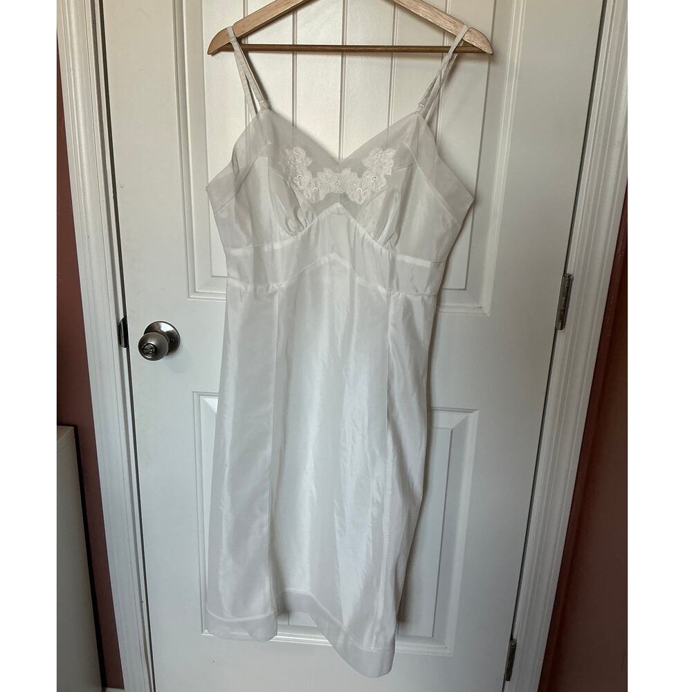 Vintage 70s Aristocraft Slip Dress EU40 Ivory